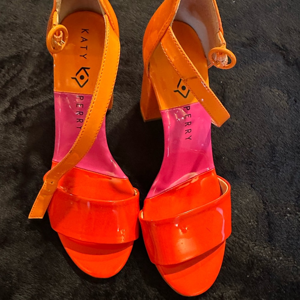 Katy Perry Collections Women's pink and Orange Heeled Sandals
